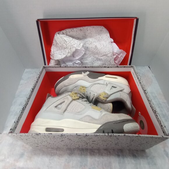 Nike Air Jordan 4 Retro SE Photon Dust/Pale Vanilla Size 5Y - Picture 7 of 9